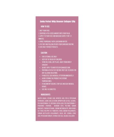 Perfect Whip Collagen-in Beauty Foam Cleanser 120g - Anti-Aging Hydrating Foam for Dry Skin | Includes Free Hairband - Buy Online on GoSupps.com