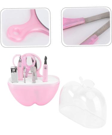 Healeved Fingernail Trimmer Tools Mirrors 8 in 1 Nail File Stainless Steel Nail Clipper Kit Fingernail File Nail Kit Camping Accessory Mirroraid The Mirror Pink Tool Kit Manicure medium Pink - Buy Online on GoSupps.com