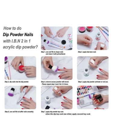Dark Red Nail Dip Powder with Added Vitamin Calcium - Salon Quality for DIY French Manicure, Odor-Free & Long-Lasting - No Lamp Needed (042) - Buy Online on GoSupps.com