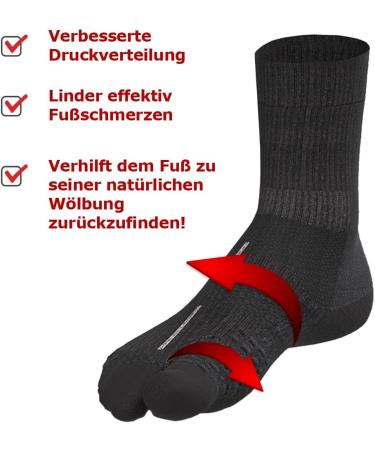 Inook Talflat Correction Socks for Foot Pain Relief - Flat Feet Fallen Arches & Hallux Valgus - kotex Certified Black - Buy Online on GoSupps.com