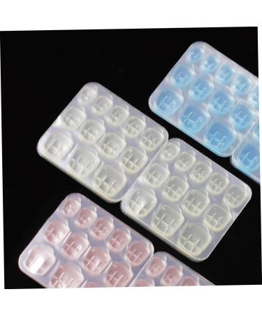 Healeved 30 Sheets Press on Sticky tabs Nail Stickers Nail Flakes Nail Glue Jelly Stickers Sticker tabs Gel Press on Nail Glue Adhesive Sticker Blue Glue Nail Art Stickers - Buy Online on GoSupps.com