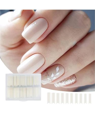 200 Pcs Extra Long C Curve Acrylic Nail Tips - Natural Color Press On Tips for Nail Salons and DIY at Home - Buy Online on GoSupps.com