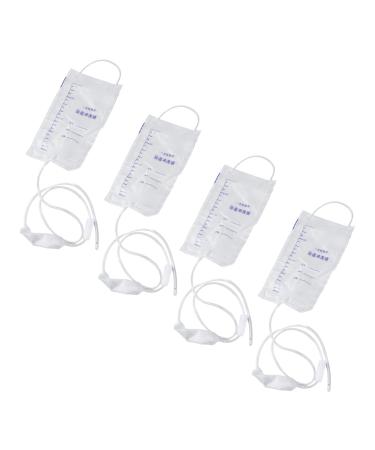 Syrisora 20-part inlet bag set made of silicone transparent to relieve constipation inlet bag set with hose for household trips