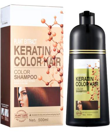 Zankie Silver gray hair color shampoo natural hair color shampoo 6in1 hair dye covers gray hair longlasting color shampoo for men and women for gray hair 500 ml - Buy Online on GoSupps.com