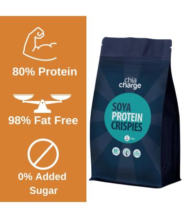 High Protein Soya Crispies - Gluten Free Vegan Snack (250g) - Buy Online on GoSupps.com