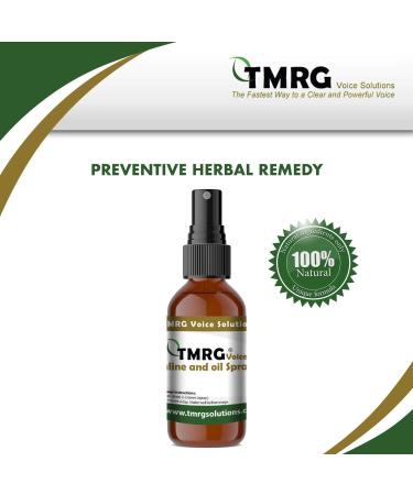 Saline & Oil Spray for Vocal Cords - 100% Natural Herbal Remedy for Sore Throat & Hoarse Voice (50ml) - International Shipping Available - Buy Online on GoSupps.com