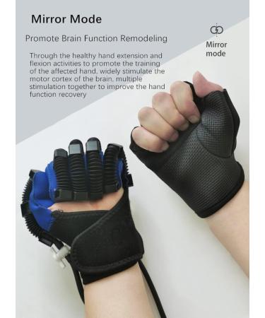 Rehabilitation Robot Gloves Hand Rehabilitation Device for Stroke Hemiplegia Hand Function Dysfunction Recovery Finger Trainer Straightening Brace Guard Left XL - Buy Online on GoSupps.com