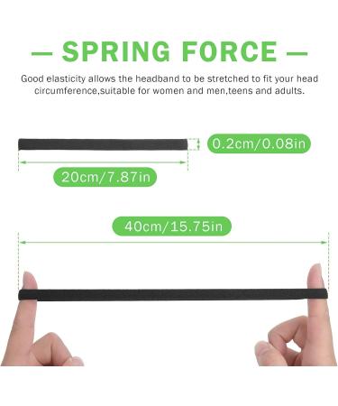 Shop Wllhyf 6-Pack Elastic Sports Headbands - Stylish Stretchy Yoga & Running Accessories for Men & Women - Buy Online on GoSupps.com