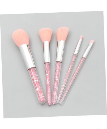 5 Set Powder Brush Face Painting Makeup Kit for Women - Diamond Blush & Eyebrow Brushes - Travel-Friendly Pink Suite - Perfect Facial Cosmetics Tool - Buy Online on GoSupps.com