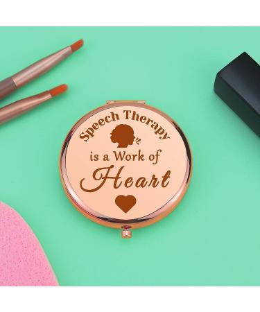 Speech Therapist Appreciation Gifts Compact Makeup Mirror Speech Language Pathologist Gifts for Women Thank You Gift Folding Makeup Mirror Retirement Gift for SLP Christmas Birthday Gifts - Buy Online on GoSupps.com