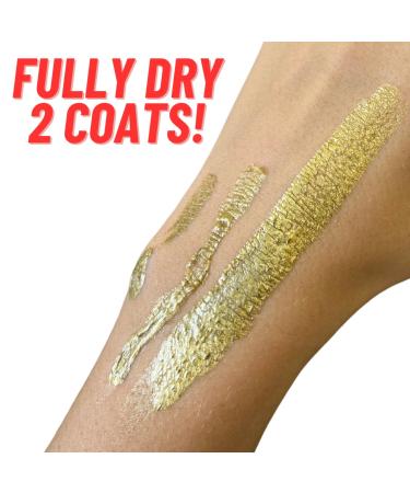 Liquid Latex Fashions | Ammonia Free Metallic Gold Face Paint for Kids & Adults | 16 oz - Perfect for Artwork School Plays Cosplays & Concerts - Buy Online on GoSupps.com