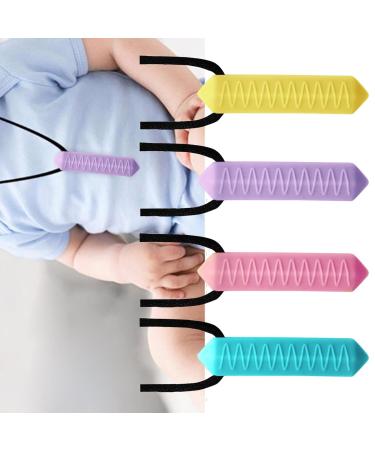 GWAWG 4PCs Sensory Chewing Necklace - Durable Silicone for Autism | Perfect for Kids & Adults - Buy Online on GoSupps.com