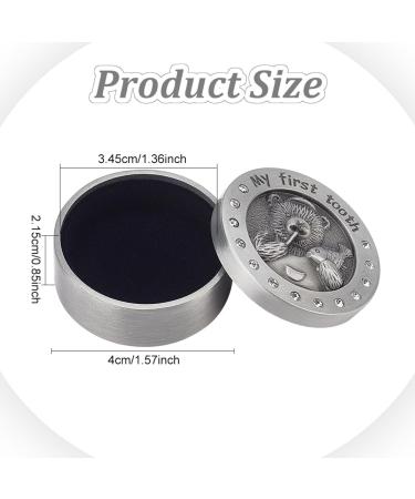 FINGERINSPIRE Silver My First Tooth Holder - Engraved Baby Teeth Fairy Keepsake Box - Buy Online on GoSupps.com