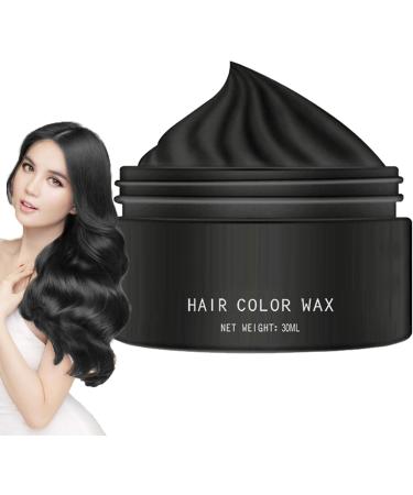Temporary Hair Dye Wax Instant Colors Styling Cream Washable Hair Dye Color Commonly Used Temporary Hair Color Wax for Men Women and Adults Hairstyle Tint for Parties Cosplay Black - Buy Online on GoSupps.com