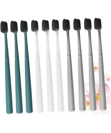 Fomiyes 10-Pack Nylon Silk Toothbrushes - Electric Friendly Hotel Quality Japanese Style for Adult Care - Buy Online on GoSupps.com