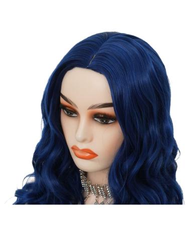 Shop Blue Long Wavy Wigs for Women | Synthetic Curly Heat Resistant Costume Wigs for Halloween Parties - Buy Online on GoSupps.com