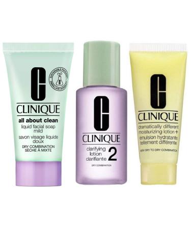 CLINIQUE 3-Step Skincare System Trial Set (Dry/Combination)