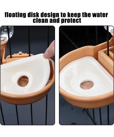 Tokayife 480ml Automatic Water Dispenser for Dogs Cats & Rabbits - Anti-Overflow Pet Drinking Fountain (Orange) - International Shipping Available - Buy Online on GoSupps.com