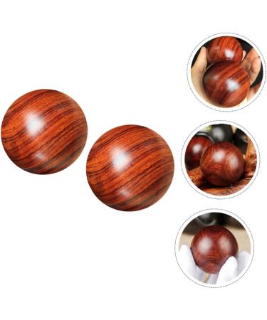 FRCOLOR 6 PCS Solid Wood Massage Balls - Baoding Balls for Hand Acupuncture & Muscle Massage | Stress Relief & Chinese Health Care - Buy Online on GoSupps.com