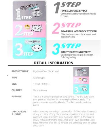 10 Set SoltreeBundle Pig Nose Clear Blackhead 3-Step Kit with Oil Blotting Paper - Korean Skincare - Buy Online on GoSupps.com