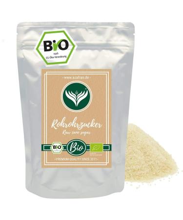 Azafran ORGANIC raw cane sugar light gold ground 1kg 1 kg (1 pack) - Buy Online on GoSupps.com
