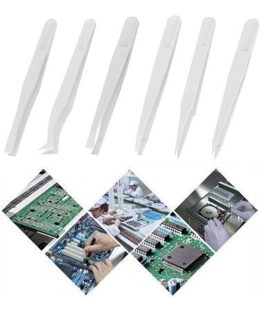 Fuckette Carbon Fiber Antistatic Tweezers Set - 6 Precision Tools for Electronics & Jewelry Repair - Buy Online on GoSupps.com