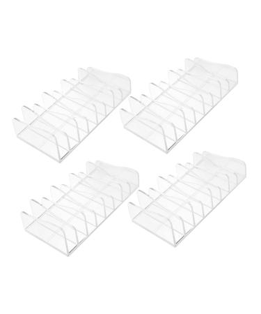 Ipetboom 4pcs Cosmetics Eyeshadow Practical Multi-Layer Organizing Cushion Racks Makeups Puff Holders Powder