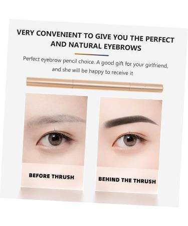 POPETPOP 3pcs Double Ended Eyebrow Pencil Eyebrow Pen Black Colored Pencils Brow Pencil Brown Rose - Buy Online on GoSupps.com