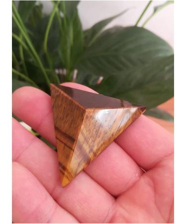 for 45mm Natural Crystal Pyramid Tiger's-Eye Quartz Tetrahedron Pyramid Reiki Minerals Quartz Crystals Stone gemst ningxiao - Buy Online on GoSupps.com