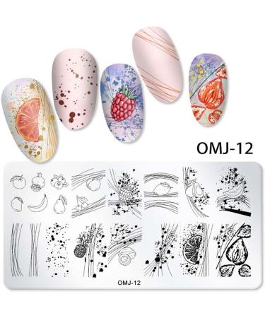 Buy 1 Set Cartoon Pattern Stencils for Nail Art - Geometric Sponge Pen & Image Template (OMJ-02) - International Shipping Available - Buy Online on GoSupps.com