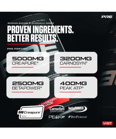 VAST PROWOWUT - Performance Pre Workout Booster | Vegan Sugar-free Carnosyn Creapure | 20 Portions Made in Germany - Orange Mango - Buy Online on GoSupps.com