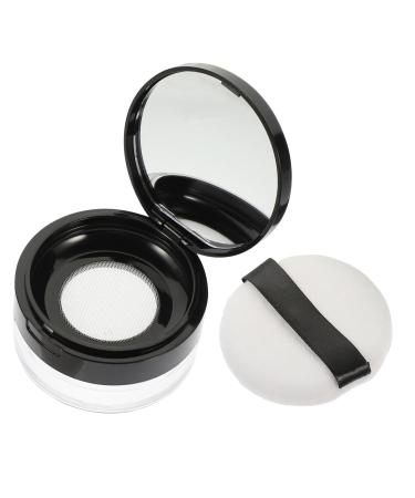 KOMBIUDA 1 Set Loose Powder Box Powder Box Loose Powder Case Face Stylish Powder Holder Powder Puff Clamshell