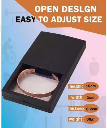 Buy Copper Bracelet 16.5 cm for Women | Health Benefits & Magnetic Therapy | International Shipping - Buy Online on GoSupps.com