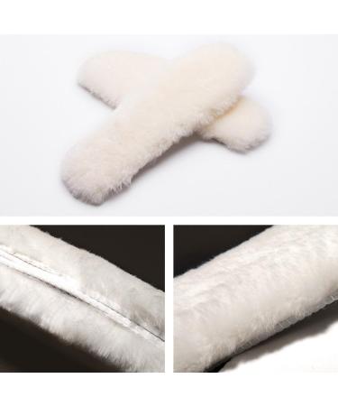 Real Sheepskin Luxury Insoles - Durable & Fluffy | Beige, 2 Pairs US 8.5 - Buy Online on GoSupps.com