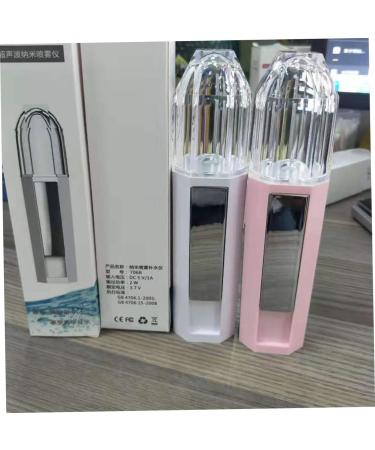 HAPINARY 1pc Skin Moistener Mini Humidifier Skin Humidifier Steamer for Face Portable Face Mister Portable Facial Humidifier Mini Face Mist Sprayer Spray Humidifier Charge Moisturizer 15.6x3.6cm Light Pink - Buy Online on GoSupps.com