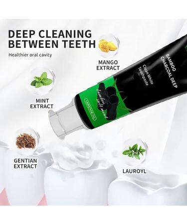 GeRRiT Yan Jiayi Bamboo Charcoal Deep Cleaning Toothpaste Activated Charcoal Deep Cleaning Toothpaste Removes Tooth Stains and Freshens Breath - Buy Online on GoSupps.com