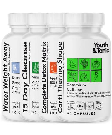 Youth & Tonic CortiThermo Shape Detox Cleanse Kick Off Weight Management - 120 Pills