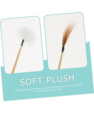 FRCOLOR 3pcs Bamboo Ear Cleaning Kit Earwax Removal Tools Goose Multipurpose Ear Care Products for Adults Boys and Girls - Buy Online on GoSupps.com