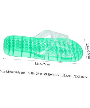 MAGICLULU 2 Pairs Slippers Quick Drying Shower Slippers Green Home Indoor Slippers Non Dorm Shoes Gym Foot Spa Soak Tub Shower Footware Massaging Travel Pvc Household Plastic Barrel 28x10.3cm 11x5pcs Greenx5pcs - Buy Online on GoSupps.com