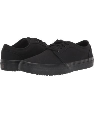 Shoes for Crews Merlin Slip Resistant Food Service Work Sneakers - Unisex Black Canvas - Size 12 Women/10.5 Men - Buy Online on GoSupps.com