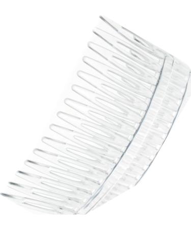 Glitz4Girlz 4 Pack 7cm Clear Hair Side Combs Slides Grips - Buy Online on GoSupps.com