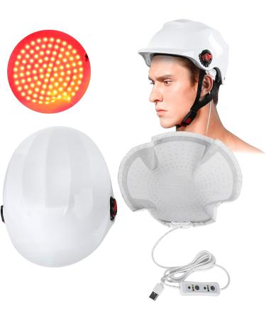 102Pcs Lamp Beads Hair Growth Helmet Red Light Men And Women Hair Growth Helmet White For With Adjustable 3 Gears - Buy Online on GoSupps.com