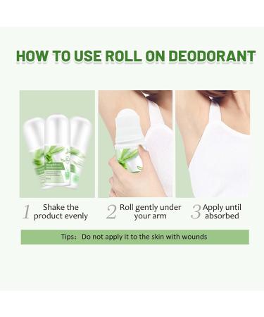 Aloe Vera Deodorant & Vitamin E Deodorant Womens Roll-On Aloe Vera Deodorant Stick Effective Protection Refreshing Antiperspirant Dew Beads-Moving Deodorant Body Lotion Deodorant For Women - Buy Online on GoSupps.com