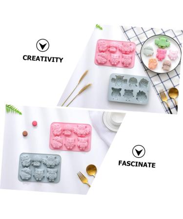 MAGICLULU 10 Pcs Baking Cake Mold Chocolate Mold Candy Chocolate Owl Soap Molds Silicone Mold Silicone Soap Animal Cookie Silicone Baking Mold Owl Candy Molds to Bake Silica Gel Tool 19.9x13.8cmx5pcs Pinkx5pcs - Buy Online on GoSupps.com