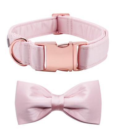 Lionet Paw's dog collar with fly - comfortable silk pink dog collar with removable fly for large dogs neck 40-60cm l (1 Pack) pink - Buy Online on GoSupps.com