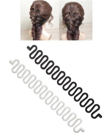 2Pcs Hair Knitting Tool Fashion French Hair Styling Clip Twist Braid Hair Knitting Tool Hair Braiding Tool Hair Styling Tool French Hair Braiding Tool Stick Fishbone DIY Hair Accessories(2 colors) - Buy Online on GoSupps.com