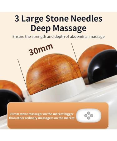 Buy Electric Abdominal Massage Device | Automatic Bian Stone Massager with 3 Strength Levels & Intelligent Timing for Belly Back & Neck - Buy Online on GoSupps.com