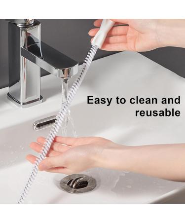 kurriuwu Pipe Cleaner Tool 5/10pcs Pipe Dredging Brush Bathroom Hair Sewer Cleaner Spiral Design Extra-Long 5pcs 60cm 60cm 5pcs - Buy Online on GoSupps.com