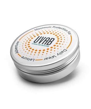 2X UVAB Zinc Face Sunblock Opaque white 15ml travel size jar for sun protection in extreme conditions Perfect for skiing climbing beach and leisure activities Zinc Oxide Face Sunblock 30 g Pack of 1