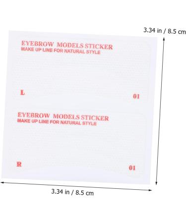 Angoily 72pcs Eyebrow Stickers Girls Suit Eyebrow Drawing Disposable Eyebrow Template Miss Make up Shaper - Buy Online on GoSupps.com